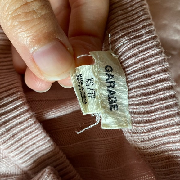 Pale pink ribbed long sleeve - Picture 3 of 3